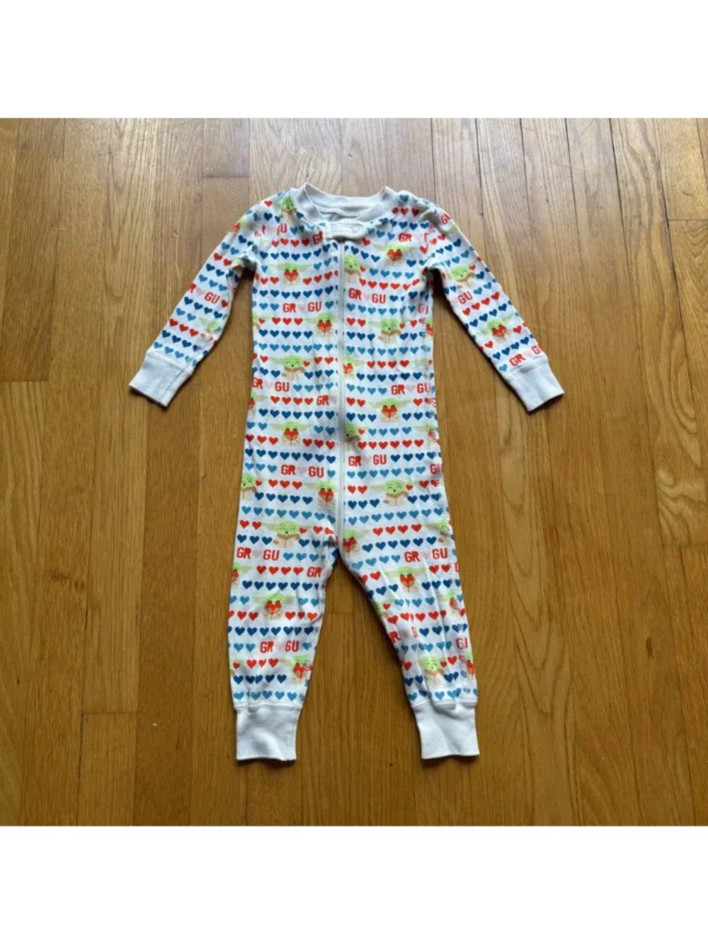 Hanna Andersson Star Wars Size 18-24 Months Baby Yoda Grogu Heart Sleeper Pajama